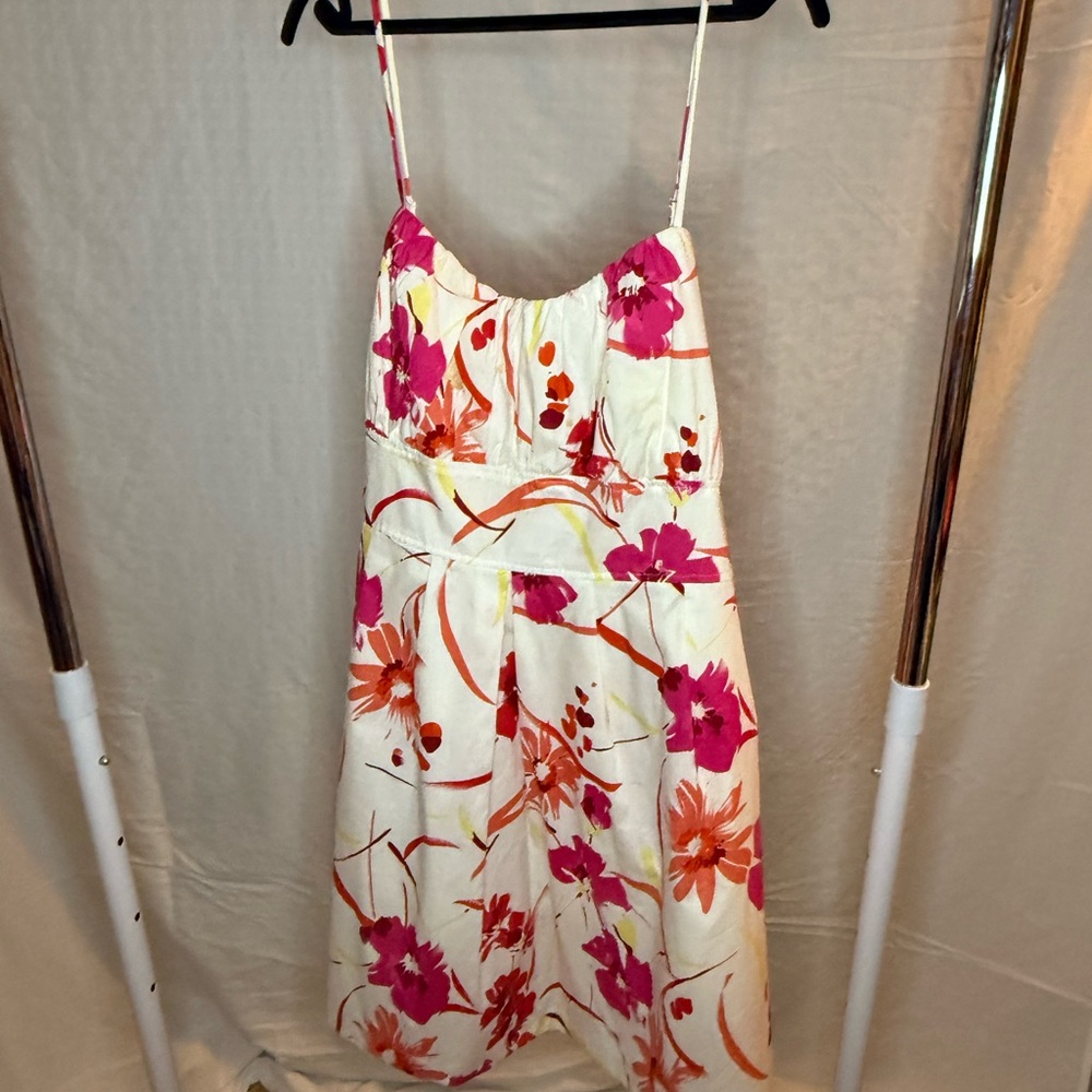 Snap Pink and Orange Floral Mini Dress